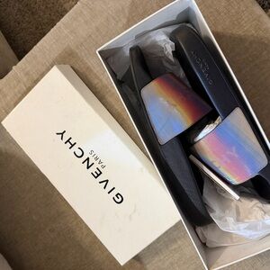 Givenchy Multicolor Iridescent Slides
